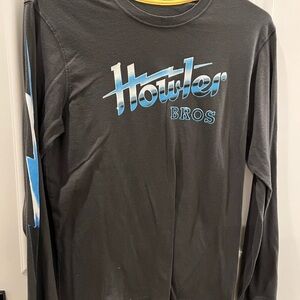 Howler Brothers Gray and Light Blue Long Sleeve Tee